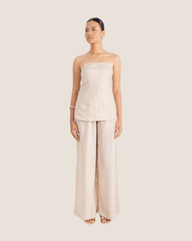 MOIRA RELAXED PANTS BEIGE - STUDIO JO STORE